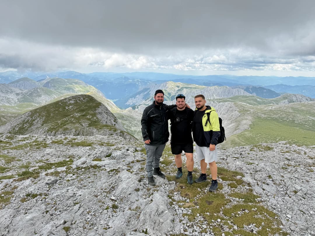 Me, Ardi and Selim at the summit.