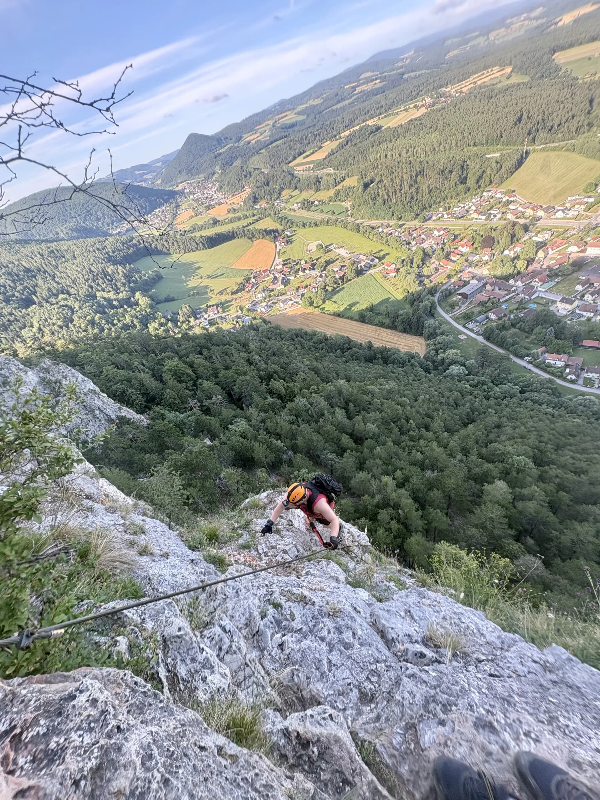 Me clipped on the cable